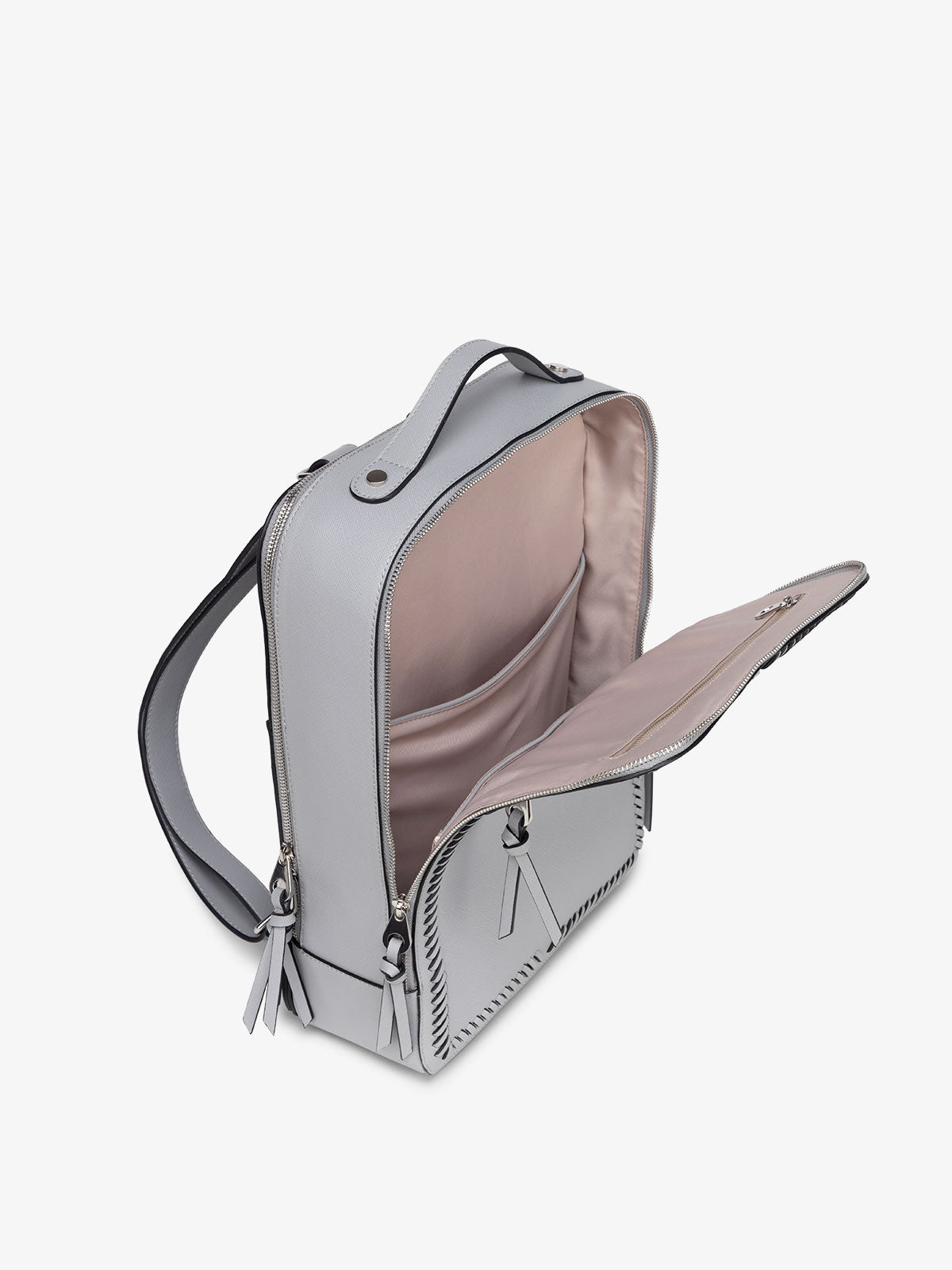interior of laptop backpack for school