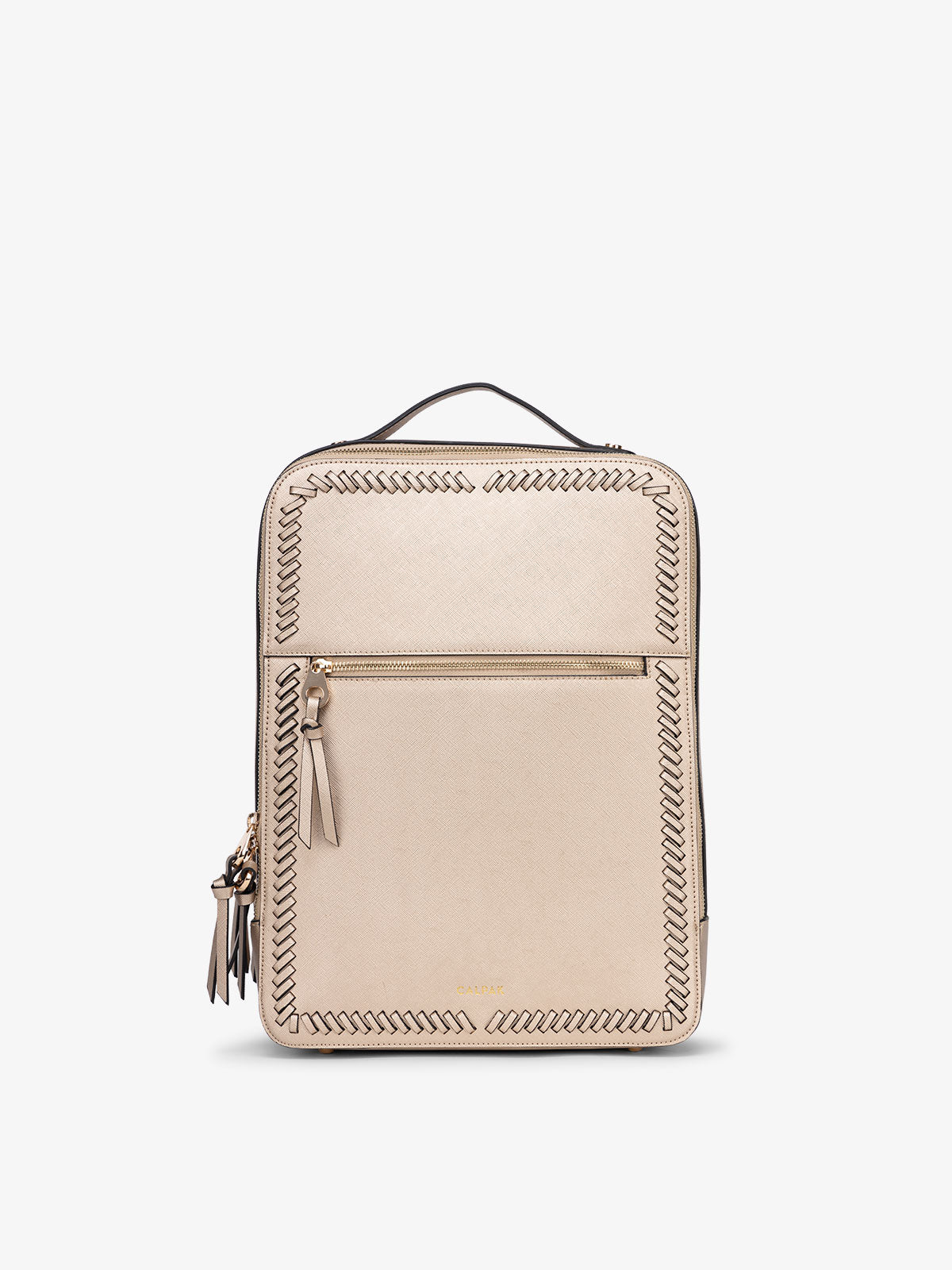 CALPAK Kaya laptop backpack in gold