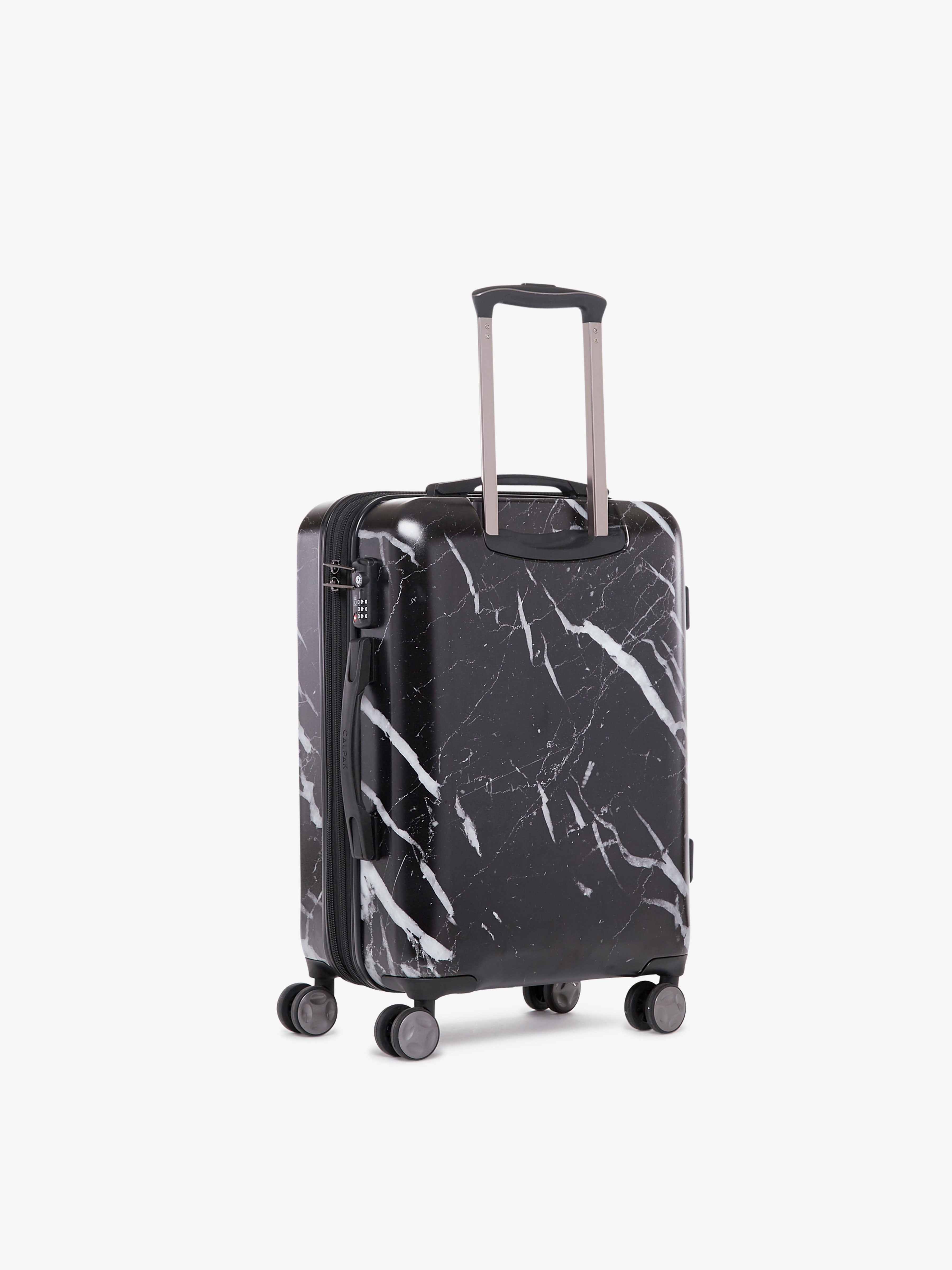 CALPAK Astyll black marble hard side spinner carry on suitcase
