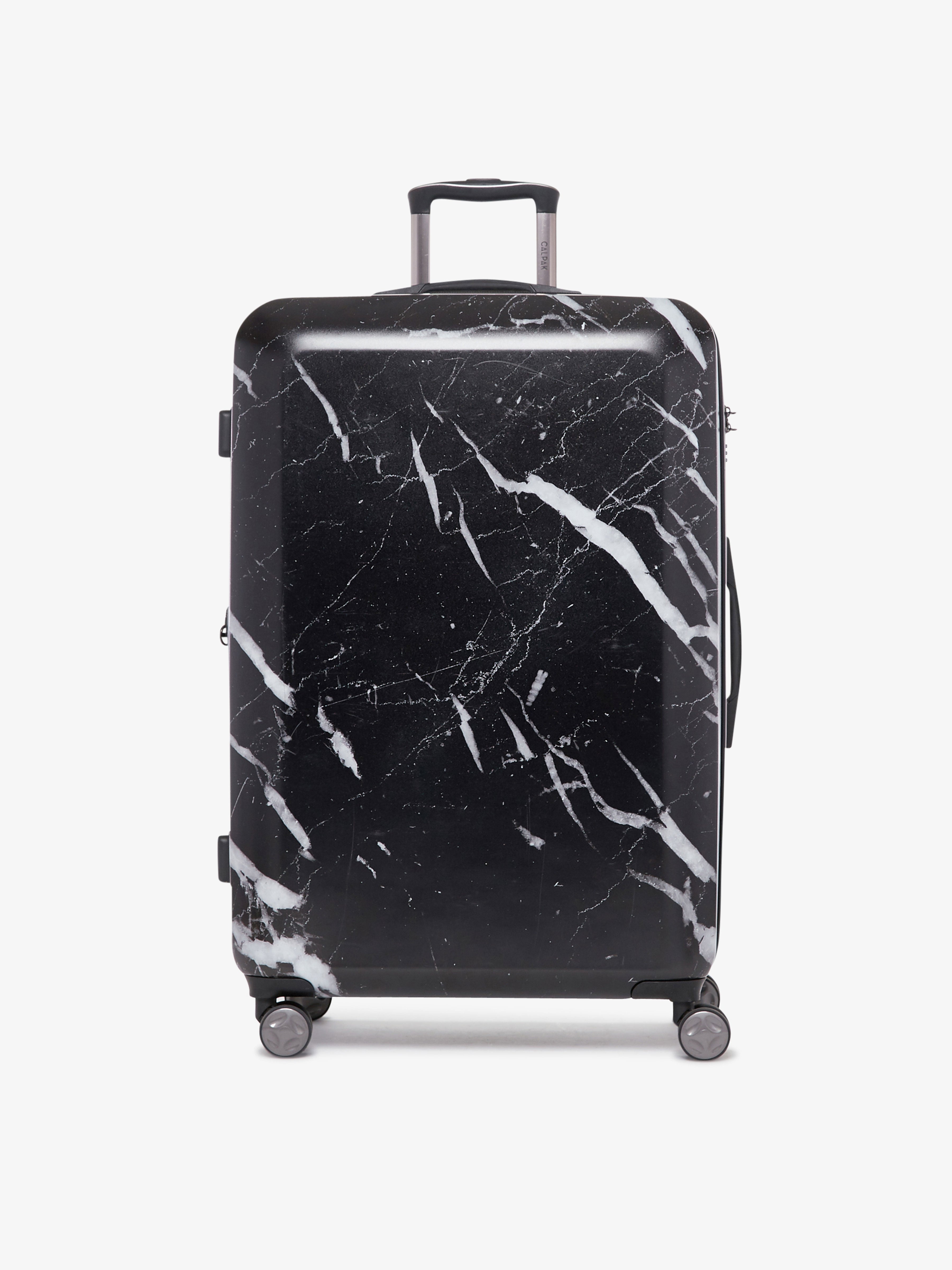 CALPAK Astyll large 29 inch black marble hard shell luggage