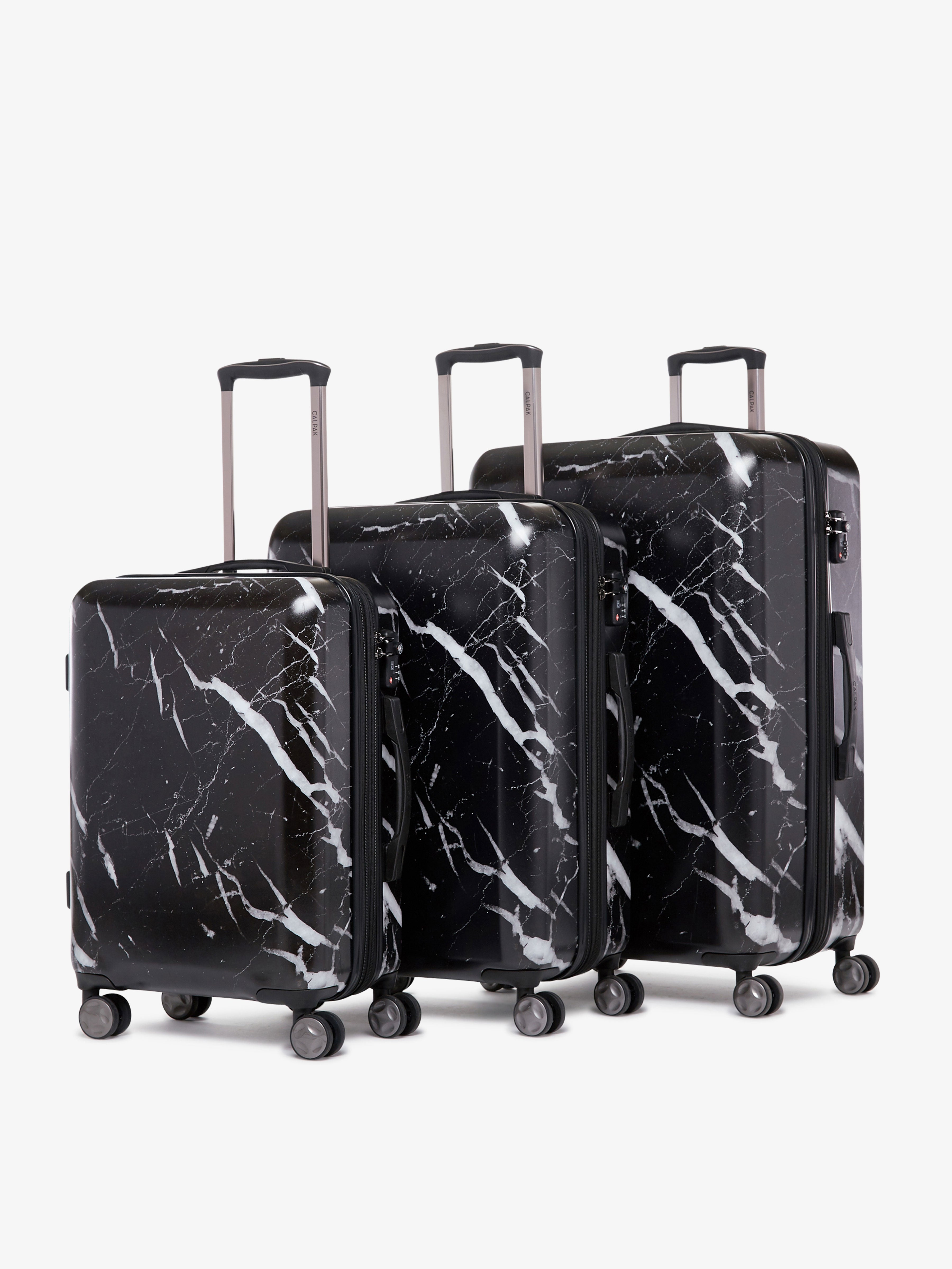 black marble large checked suitcase as a part of CALPAK Astyll luggage collection