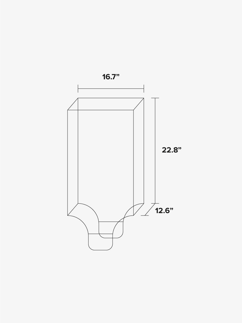 Clear plastic luggage cover for medium luggage dimensions