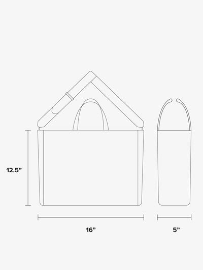 laptop tote bag dimensions;