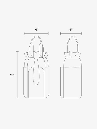 water bottle holder dimensions;