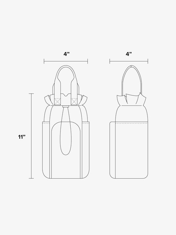 water bottle holder dimensions;