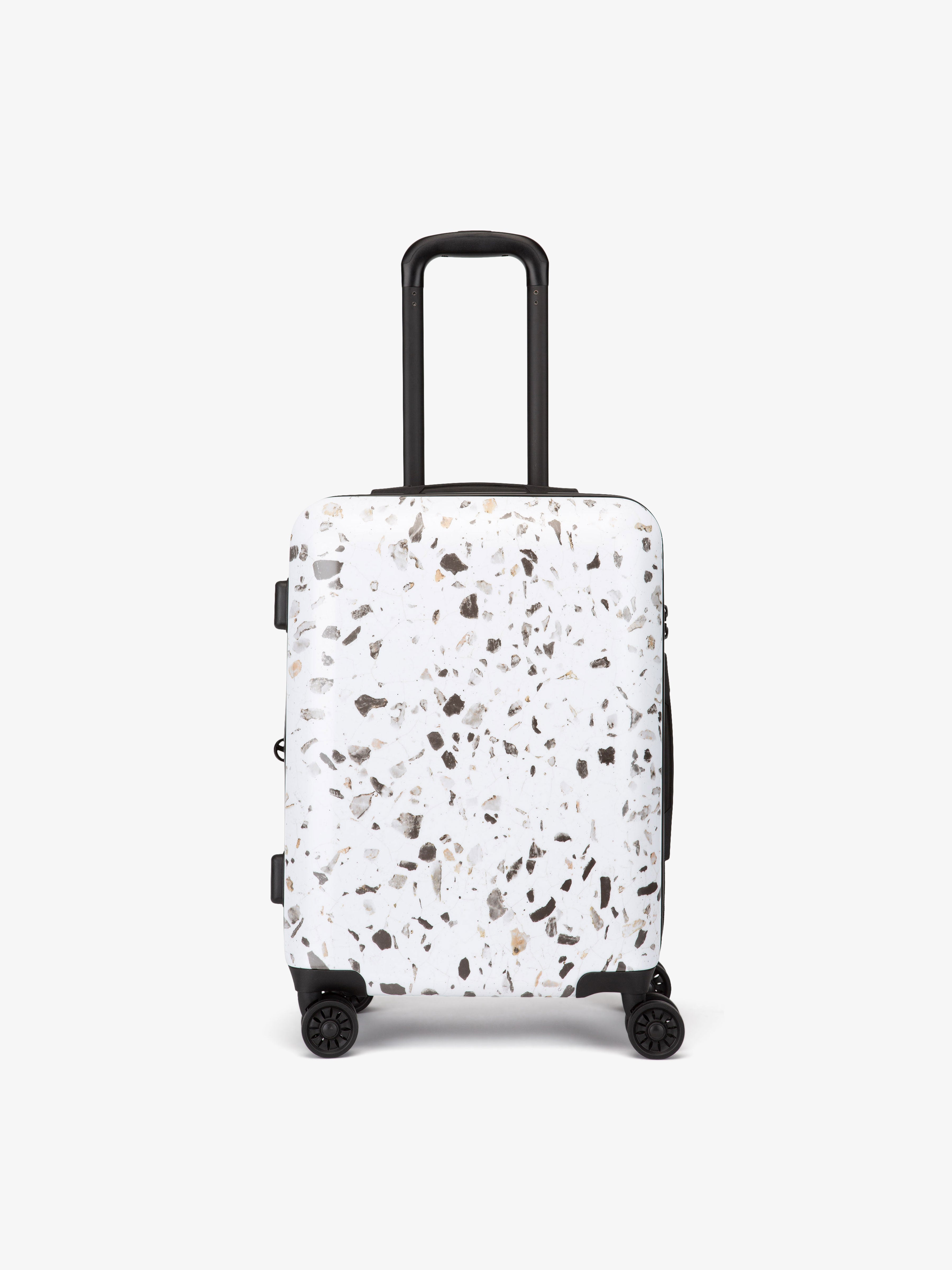 CALPAK hard shell Terrazzo carry-on luggage