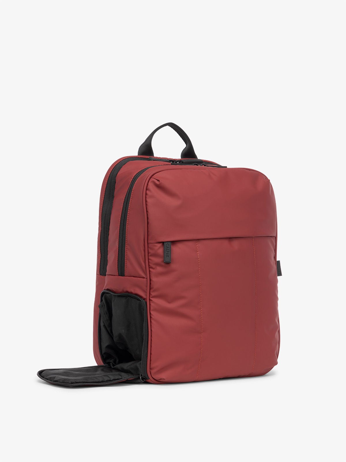 CALPAK Luka Laptop Backpack lightweight with shoe compartment in merlot