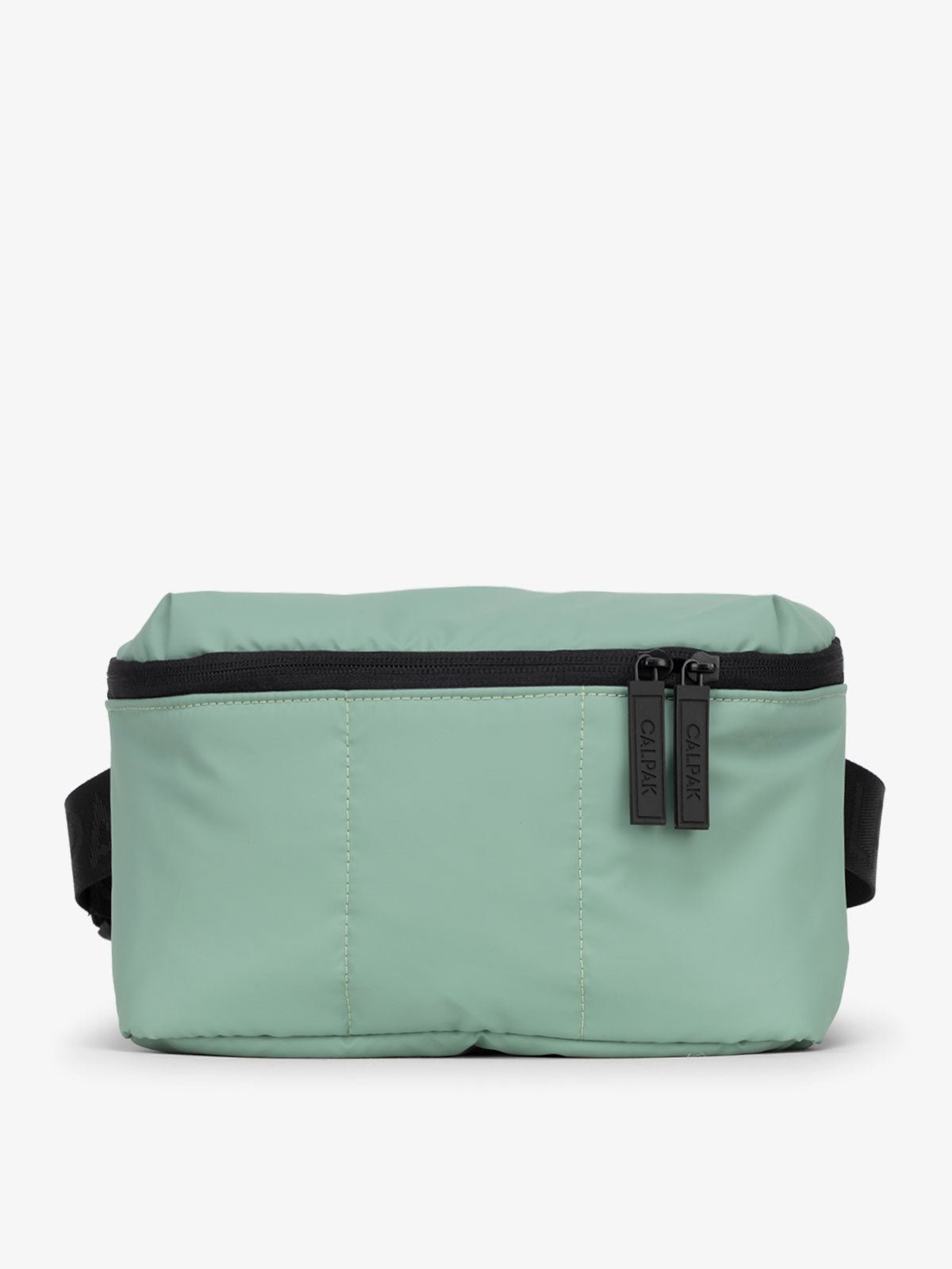 CALPAK Luka Belt Bag with soft puffy exterior in green