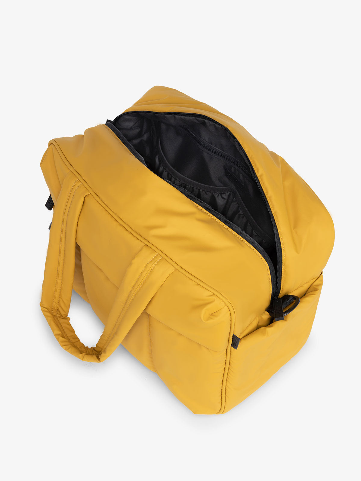 yellow Luka Duffel spacious bag