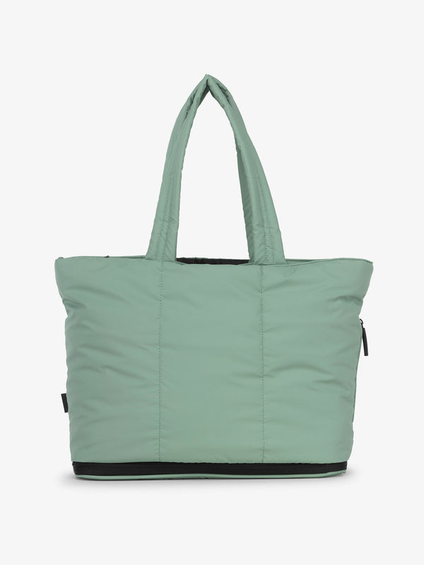 CALPAK Luka expandable tote bag with laptop compartment in sage