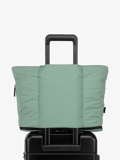 CALPAK Luka expandable travel bag with trolley sleeve in sage