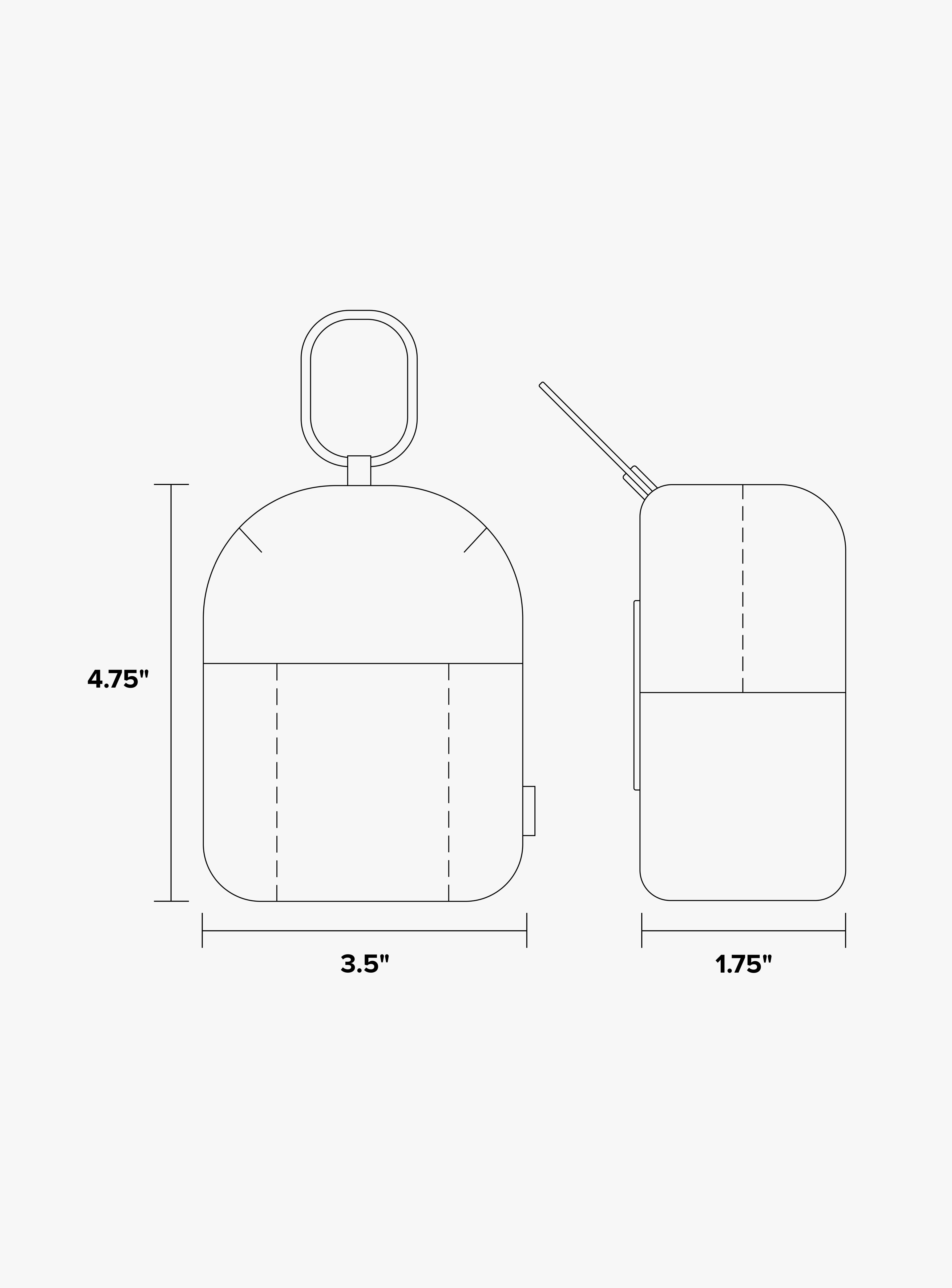 CALPAK Luka Key Pouch dimensions