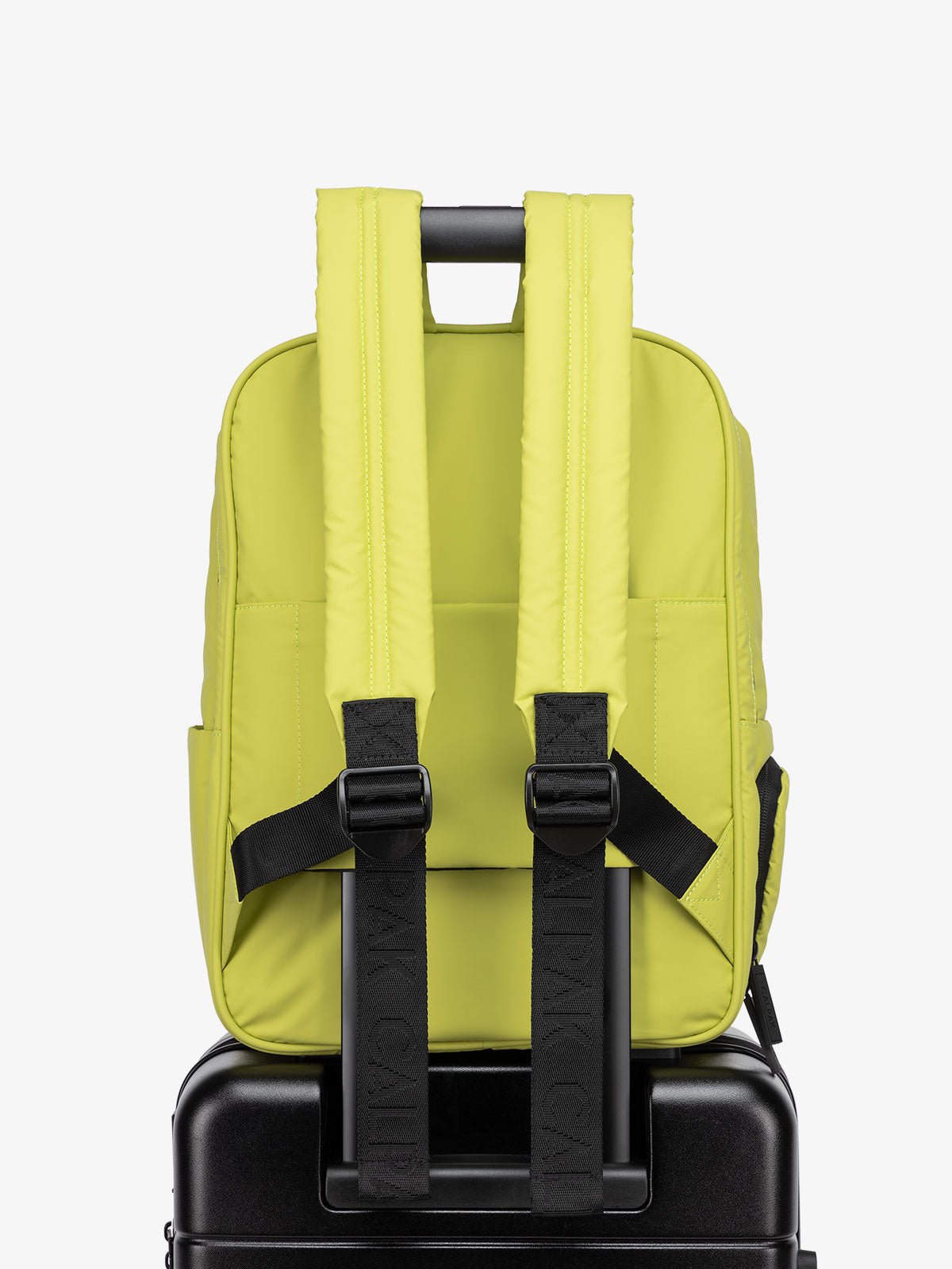 luggage trolley sleeve for Luka laptop backpack in celery green