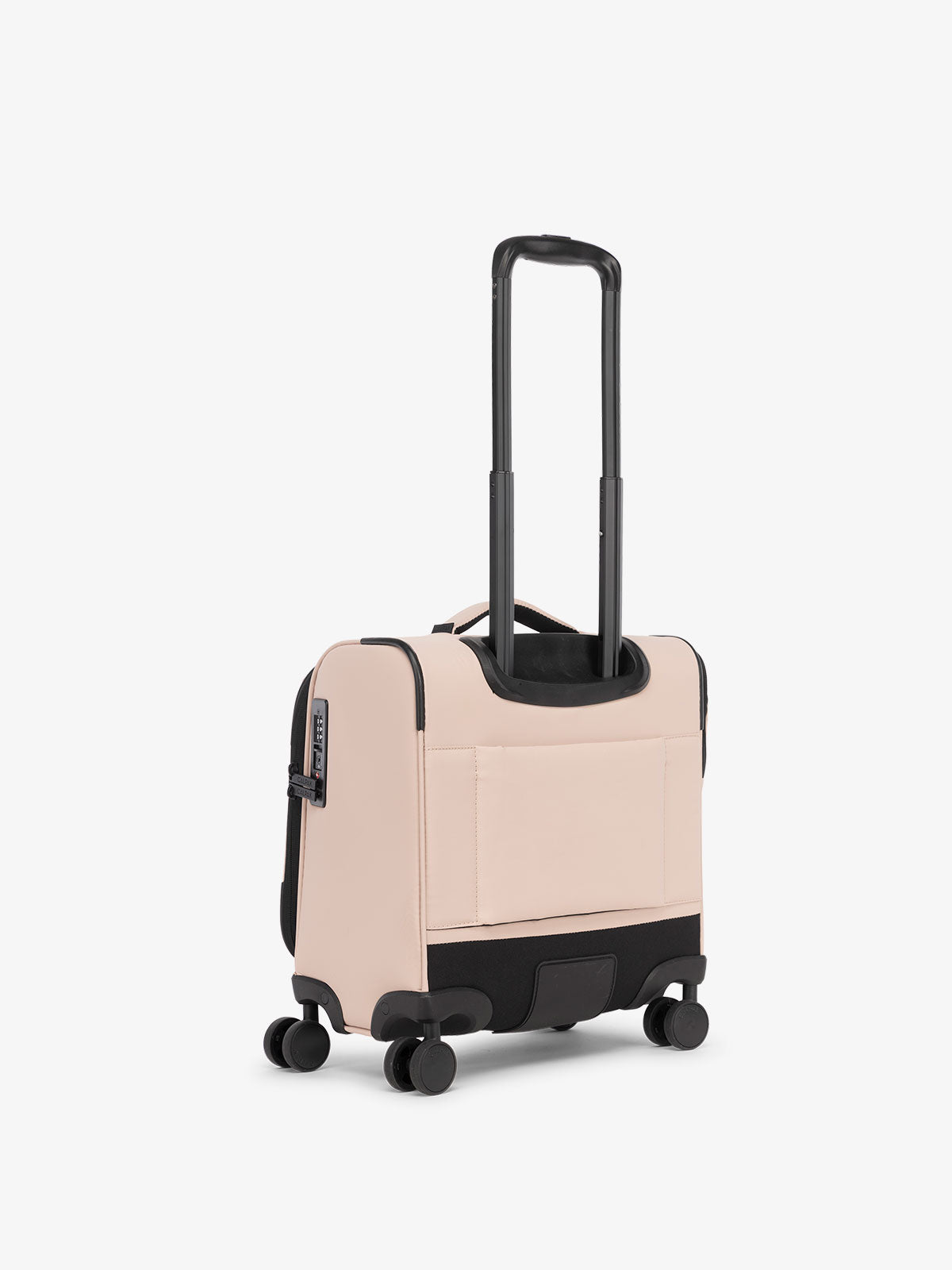 CALPAK Luka mini soft suitcase with 360 spinner wheels and trolley sleeve light pink