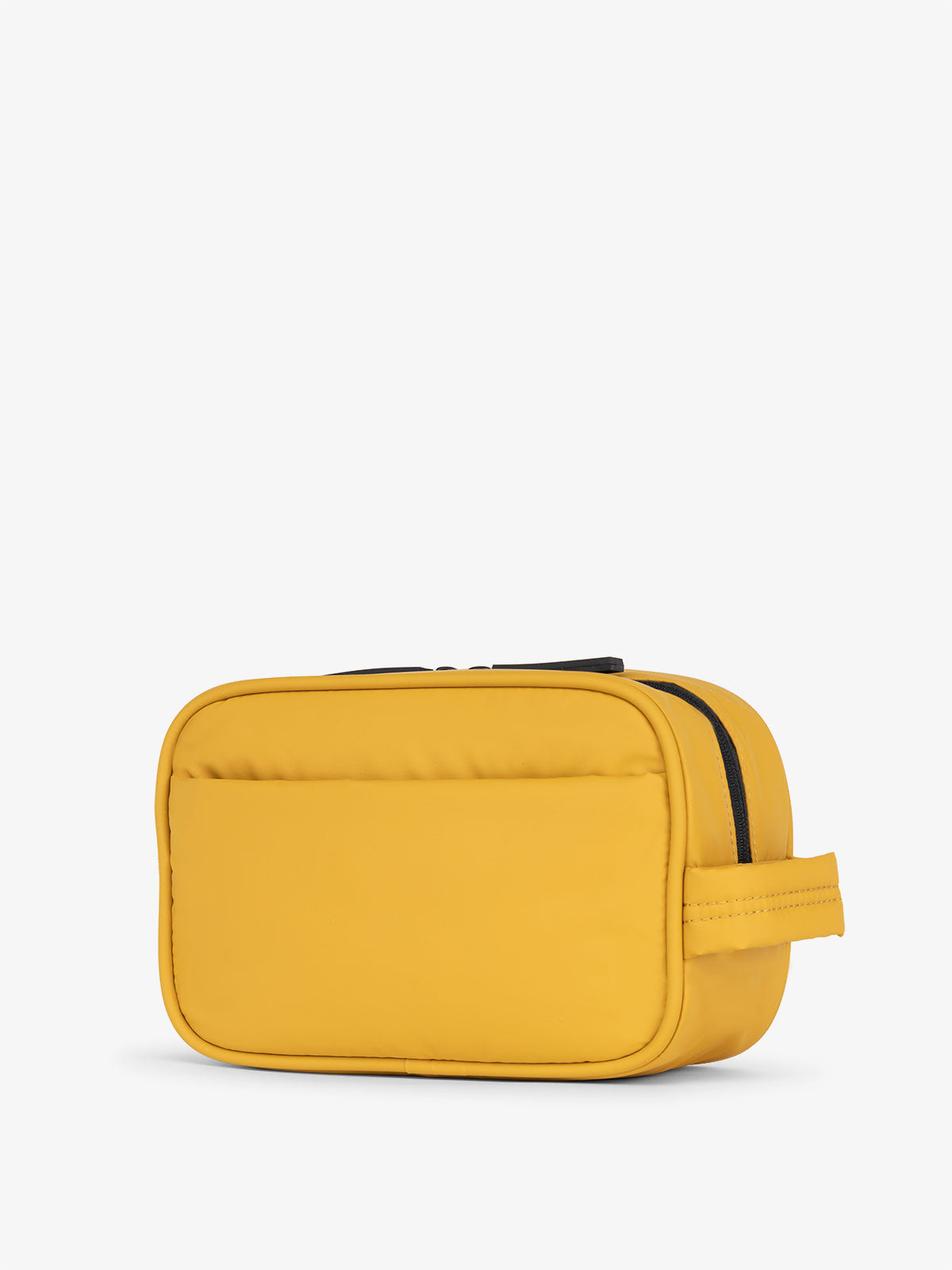yellow makeup bag