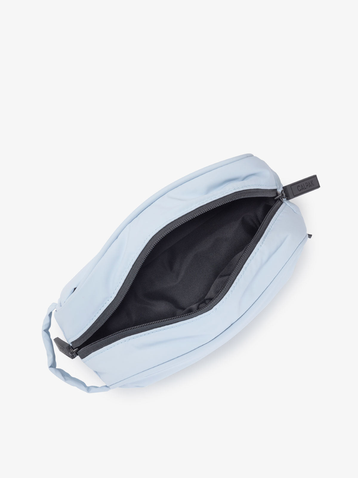 blue travel toiletry organizer