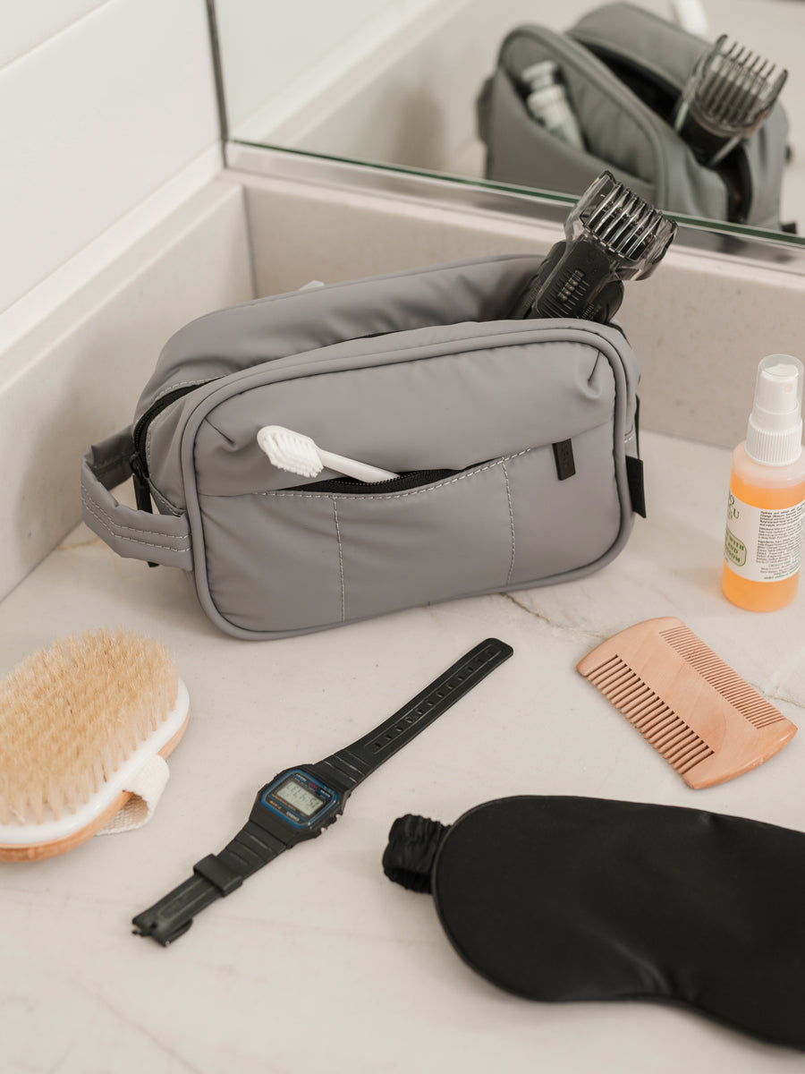 Luka toiletry travel organizer in grey