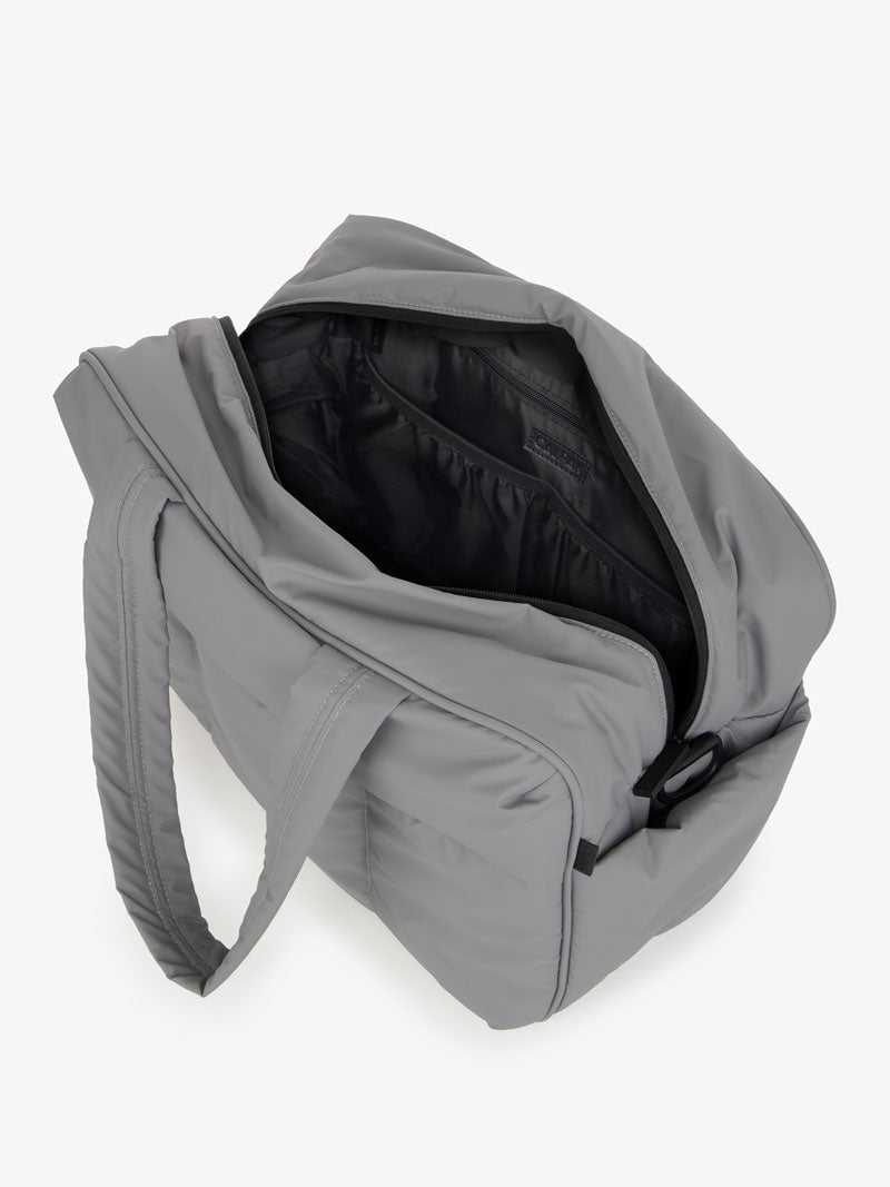 iron grey CALPAK Luka duffel bag