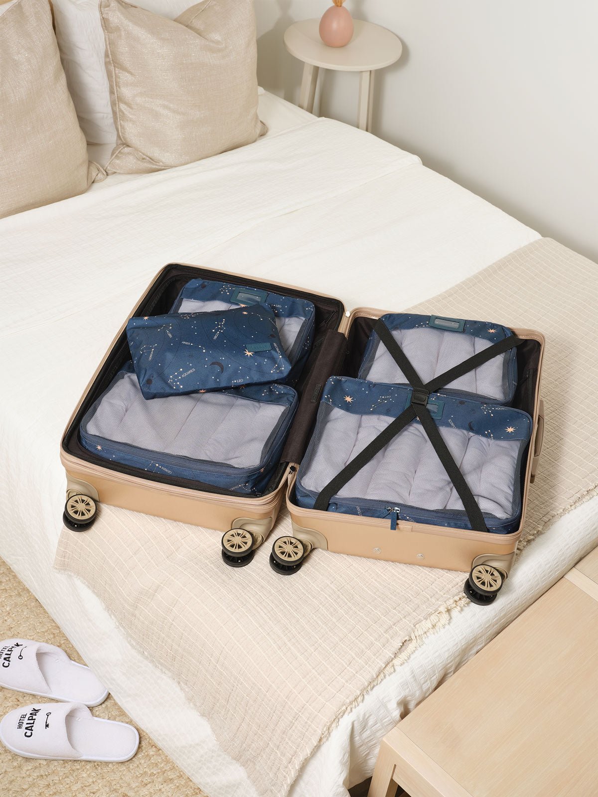 CALPAK suitcase packing cubes in astrology