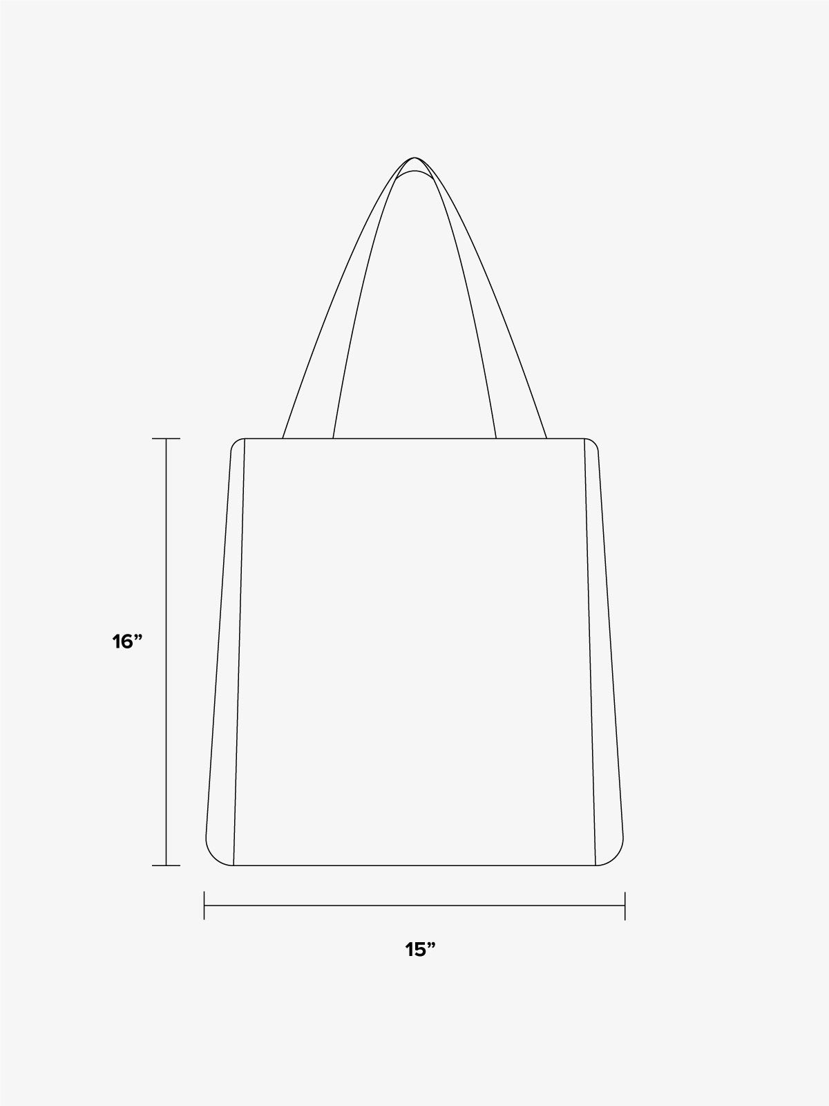 Hotel CALPAK tote bag dimensions