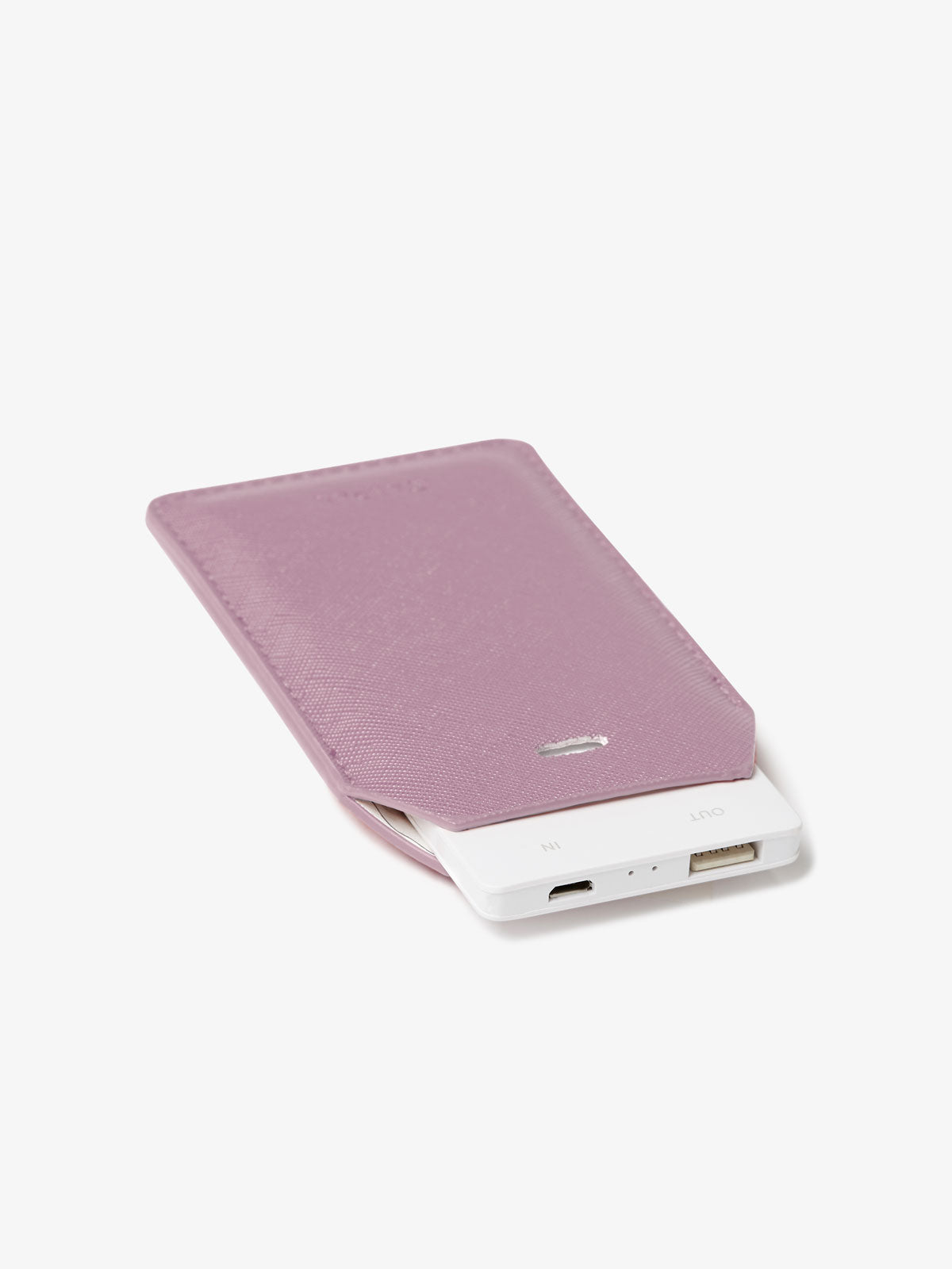 CALPAK luggage tag charger in lavender