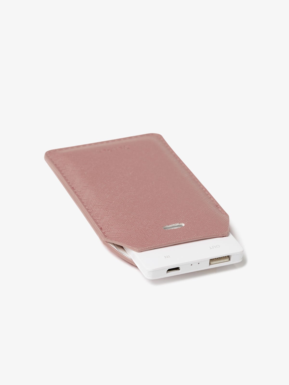 CALPAK luggage tag charger in mauve
