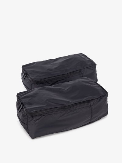 zippered shoe storage bag with carry handles; KSB2001-BLACK
