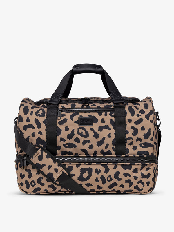 cheetah print CALPAK Stevyn duffel bag