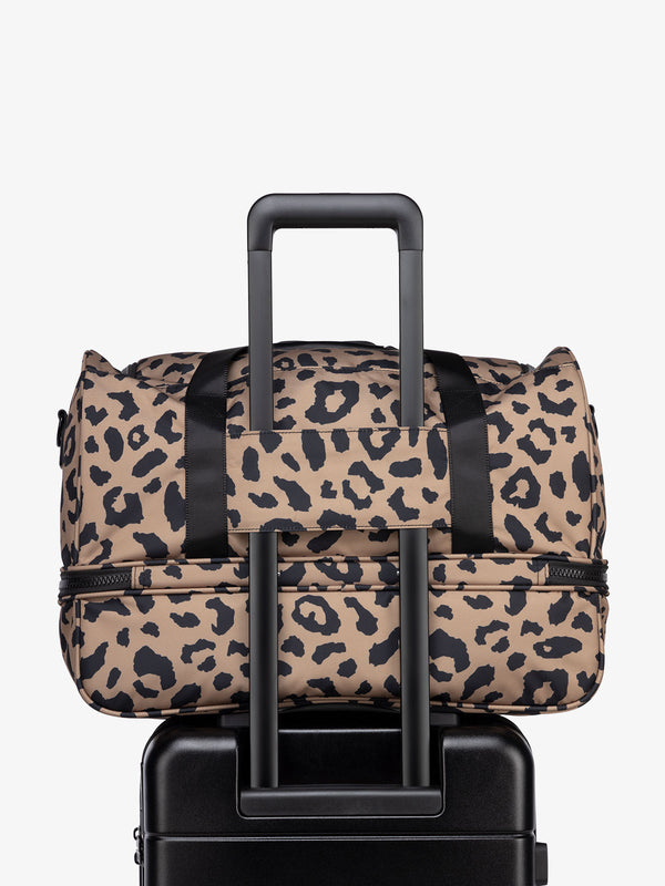 cheetah CALPAK Stevyn duffel bag with luggage trolley sleeve
