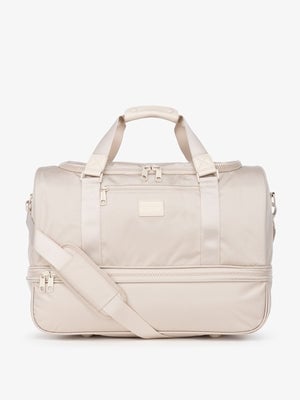CALPAK Stevyn duffel bag in cream dune; DST7019-DUNE