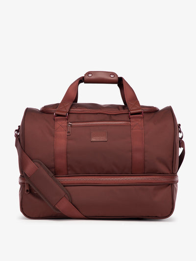 CALPAK Stevyn duffel bag for travel; DST7019-MAROON