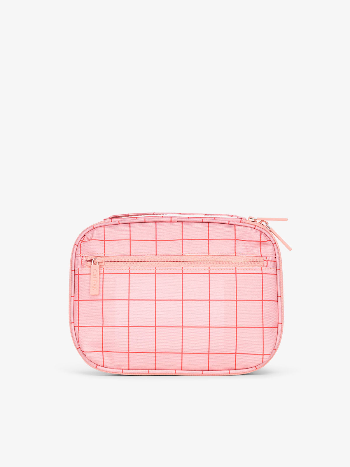 CALPAK tech and cables organizer bag in pink grid