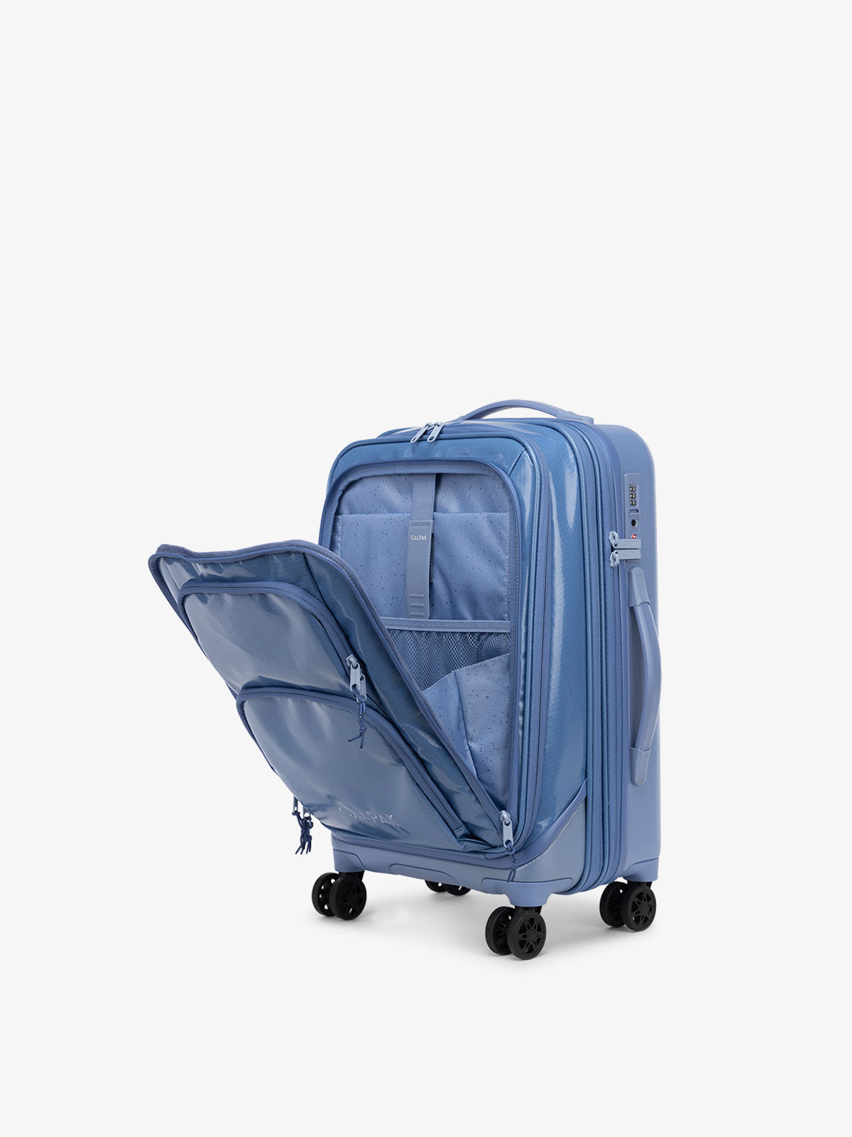 CALPAK Terra Carry-On expandable Luggage with padded laptop compartment in glacier