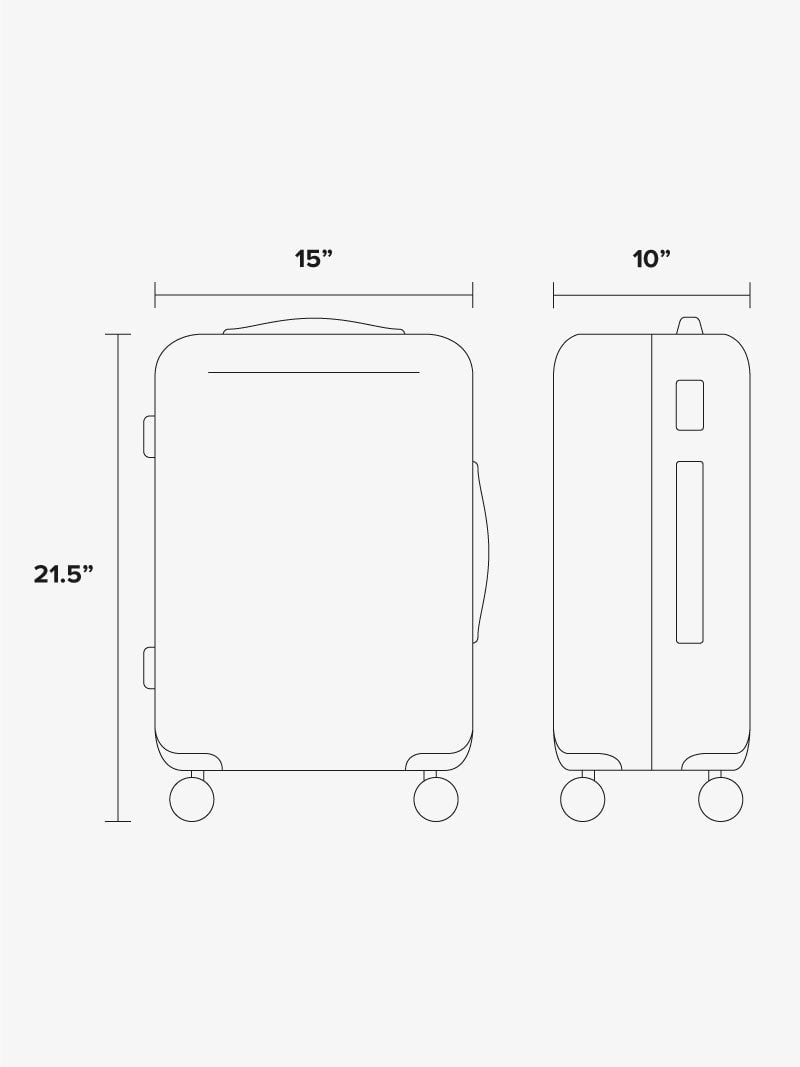 CALPAK Terrazzo carry-on luggage dimensions