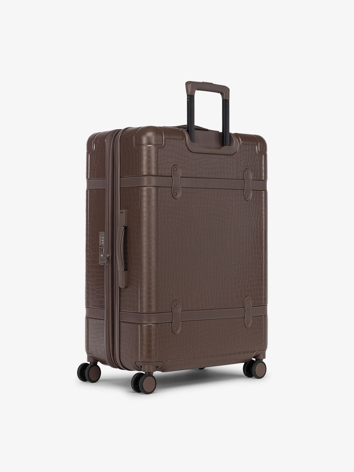 CALPAK TRNK 29 inch luggage with TSA approved locks 360 spinner wheels and top and side handles in espresso