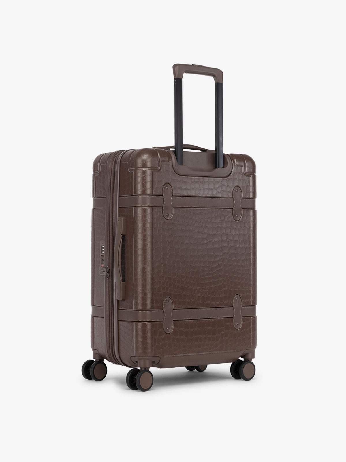 CALPAK TRNK 25 inch medium luggage with TSA approved locks and top and side carrying handles in espresso