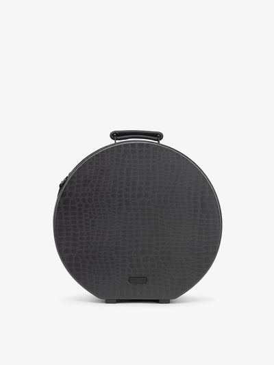 CALPAK Trnk medium black hat box for travel; HB1617-BLACK-CROC