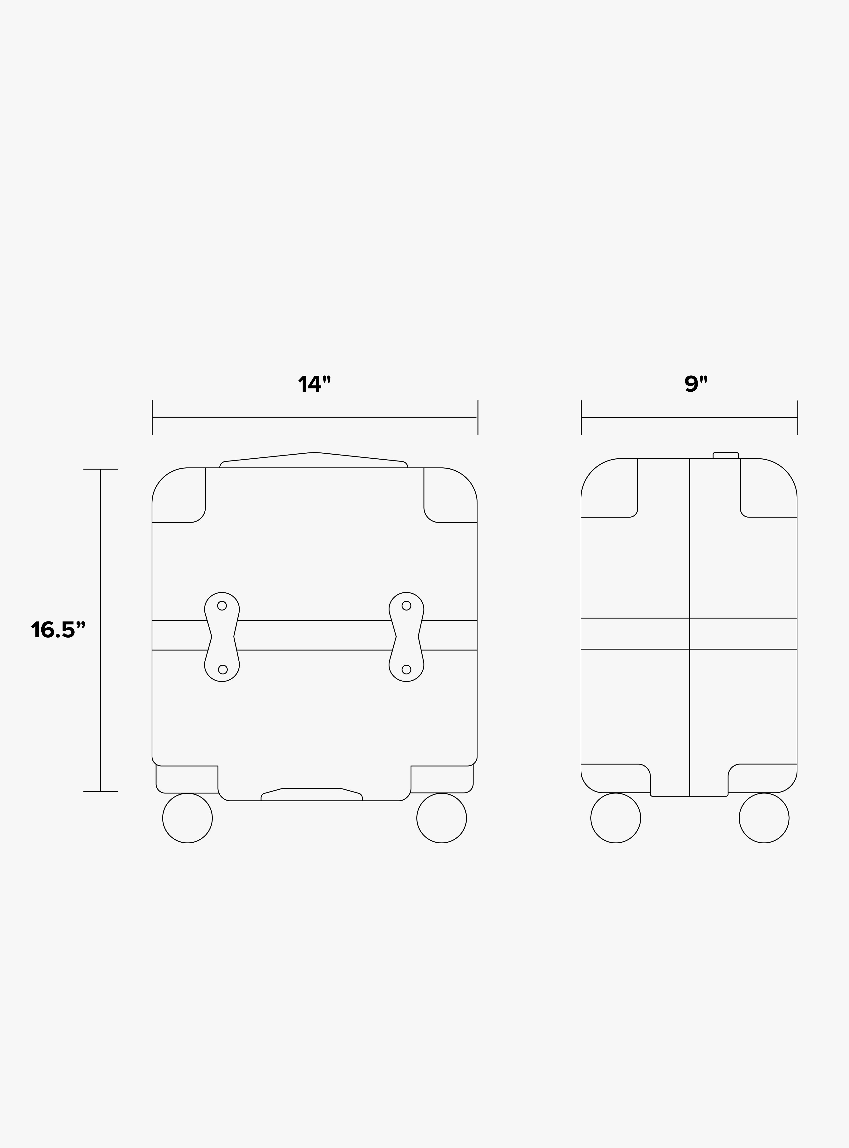 TRNK Mini Carry-On Luggage | CALPAK TRNK Almond / 16