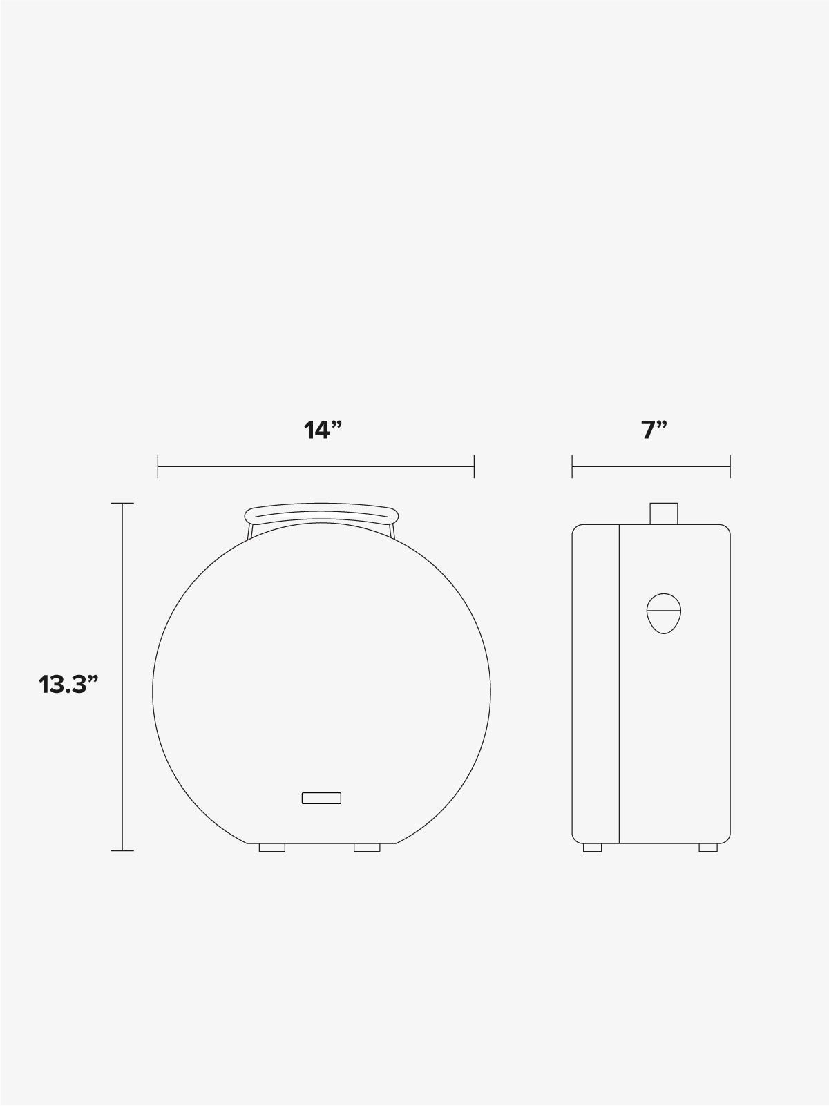 Trnk small hat box dimensions