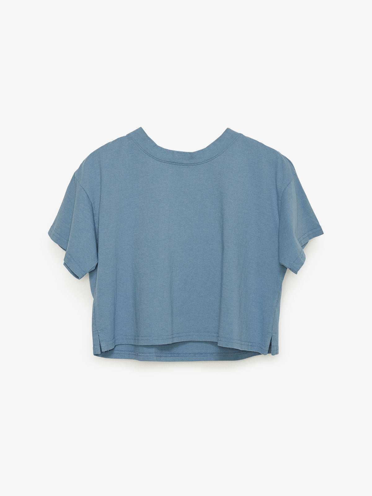 CALPAK women's cropped cotton t-shirt in blue