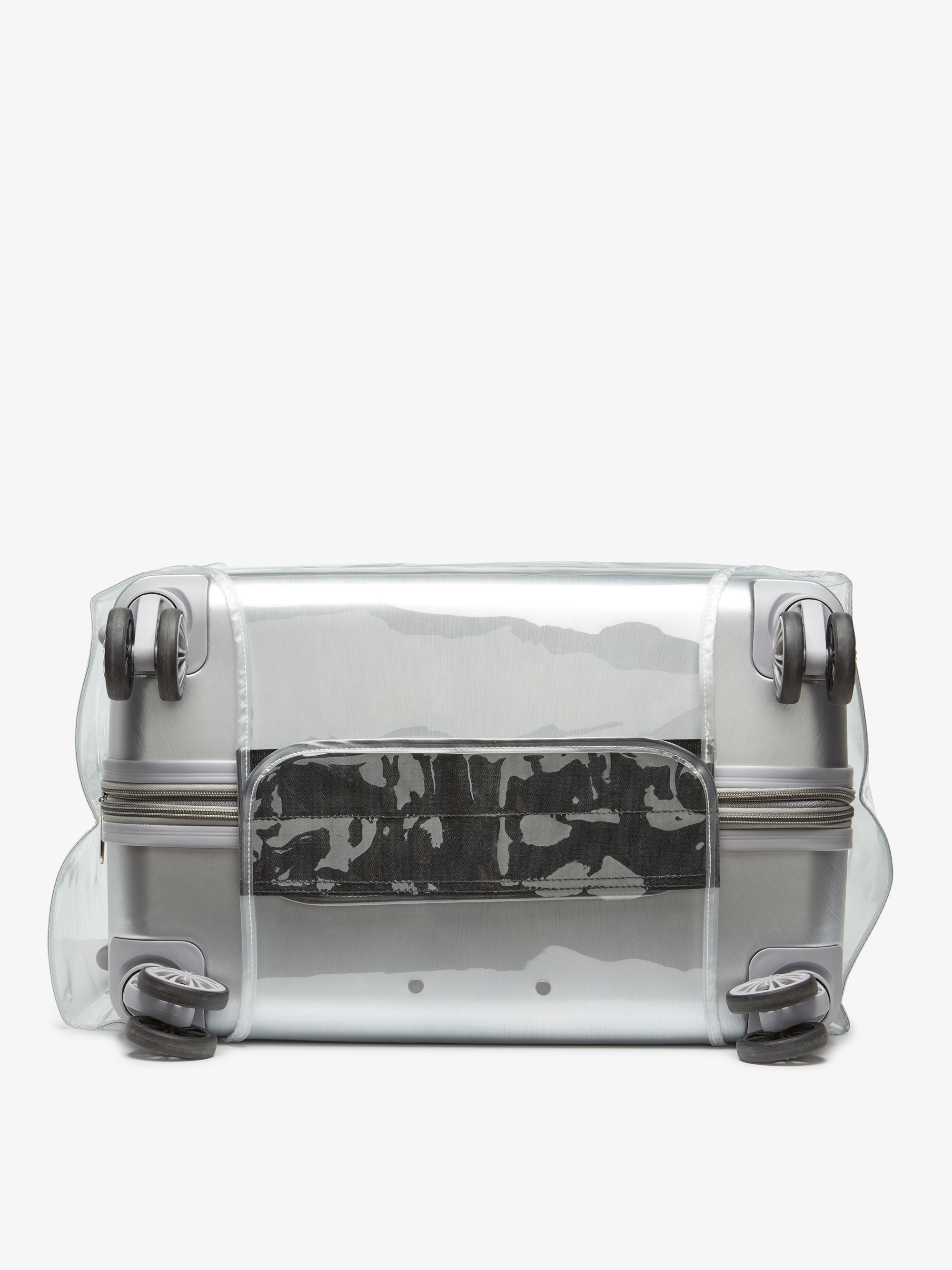 CALPAK transparent plastic cover for medium 28 inch spinner luggage