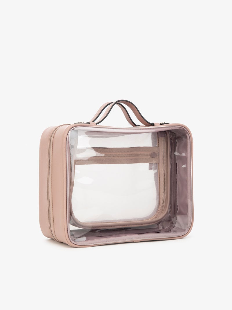 CALPAK transparent makeup bag with compartments