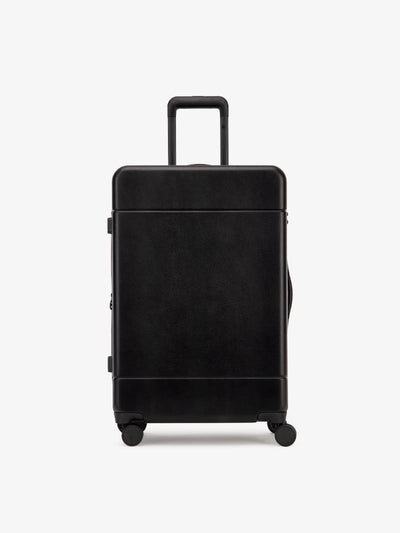 medium 26 inch hardside polycarbonate luggage in black from CALPAK Hue collection; LHU1024-BLACK