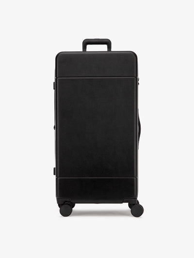 CALPAK Hue 31 inch hardside polycarbonate trunk luggage in black color; LHU1030-BLACK