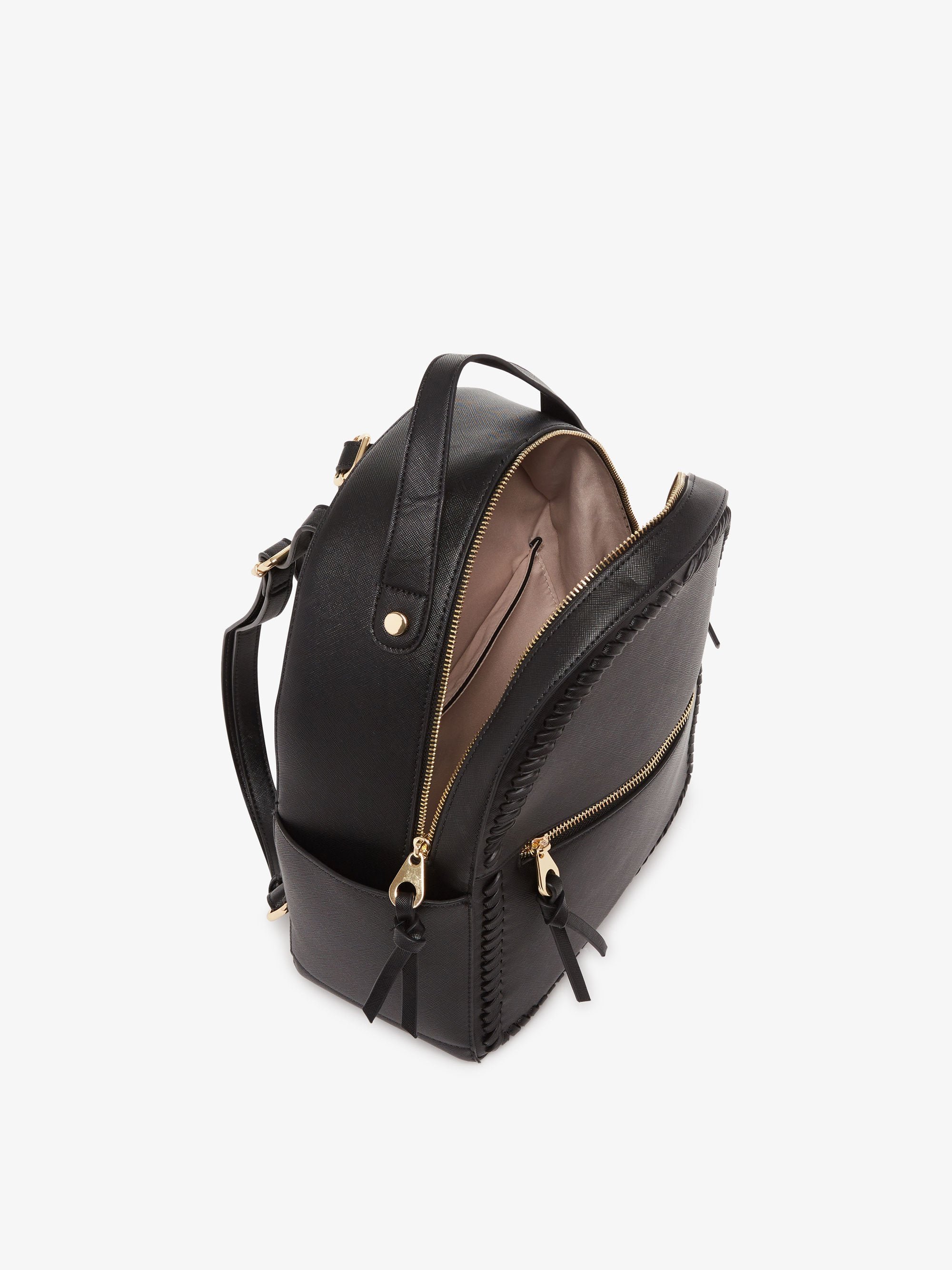black CALPAK Kaya backpack - top view