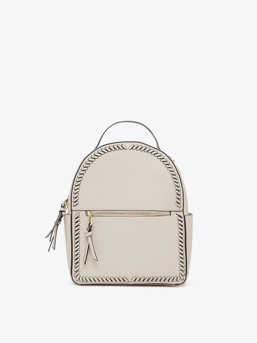 beige stone CALPAK Kaya backpack for women