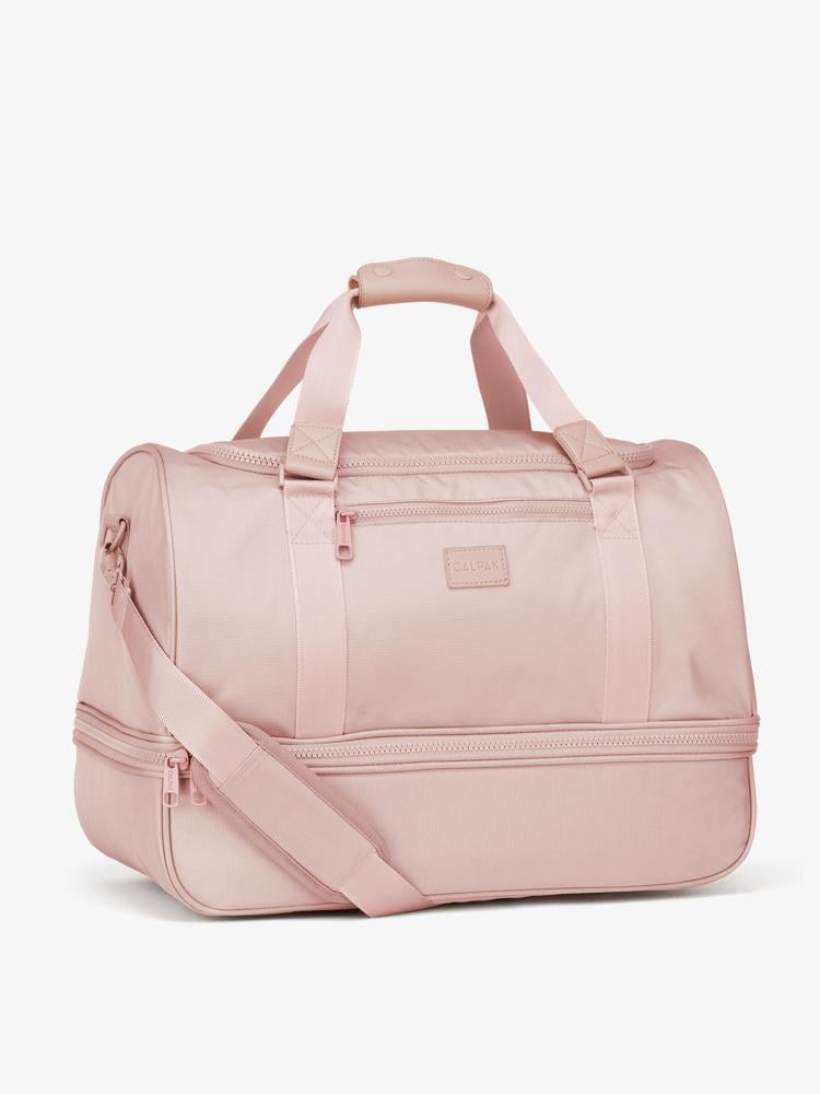 pink sand CALPAK Stevyn duffel bag and weekender